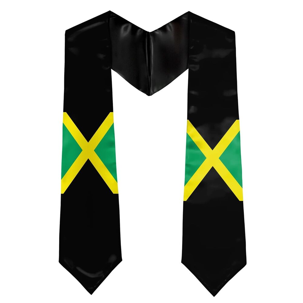 6090 Flag Graduation Stole,Jamaica Flag Graduation Sash Class of 2025